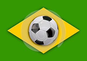 Brazil soccer world cup flag