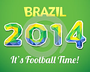 Brazilian 2014. Vector illustration for sport