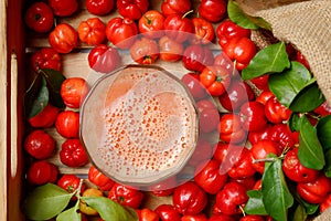 brazilian acerola cherry juice photo