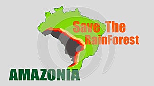 Brazilian Amazon Forest burning illegal deforestatio