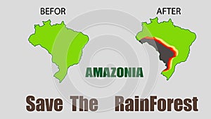 Brazilian Amazon Forest burning illegal deforestatio