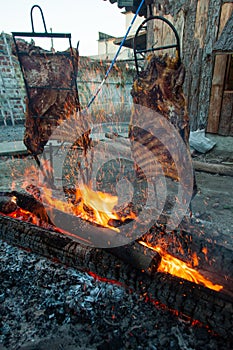 Brazilian Barbecue also known as Churrasco made by Gauchos, Brazil