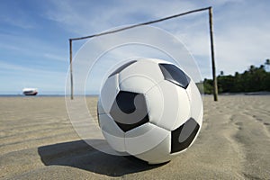 Brazilian Beach Football Pitch with Soccer Ball