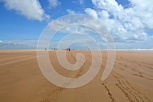 The brazilian beach Orla de Atalaia in the capital,Aracaju,Sergipe