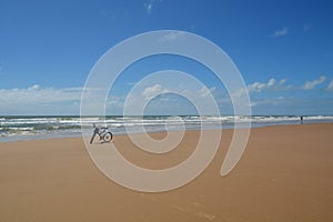 The brazilian beach Orla de Atalaia in the capital,Aracaju,Sergipe