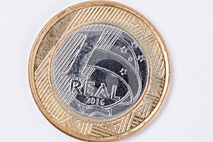 Brazilian 1 BRL coin photo