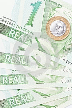 Brazilian 1 BRL currency photo
