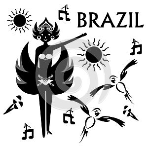 The Brazilian Carnival black