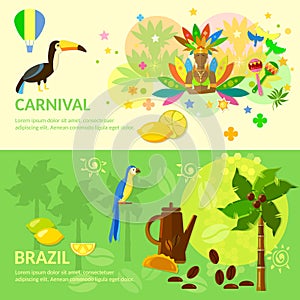 Brazilian Carnival Brazil banners Brazilian culture
