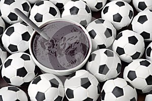 Brazilian Culture Acai and Football Soccer Balls