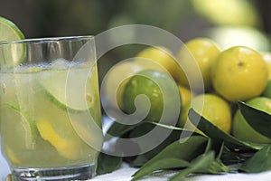 Brazilian drinks: caipirinha.