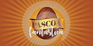 Brazilian easter lettering and logo design.