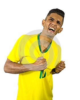 Brazilian fan soccer vibrant person