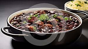 Brazilian feijoada a hearty black bean stew