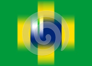 Brazilian flag concept template, vector blurred background. Brasil 2019 vector banner Championship Conmebol Copa America 2019