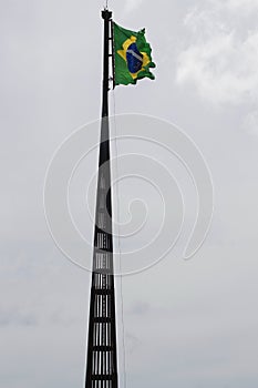 Brazilian flag flying photo