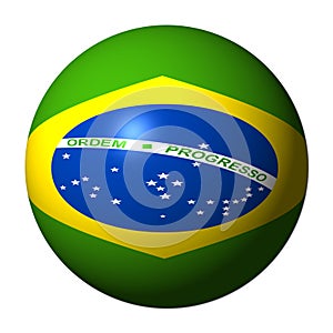 Brazilian flag sphere