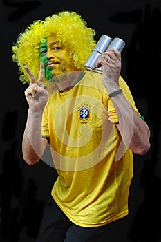 Brazilian football fan