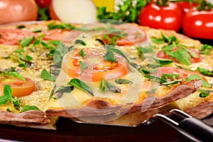 Brazilian marguerita pizza