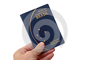 Brazilian passport for travel abroad.