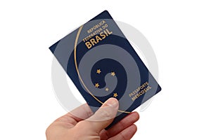 Brazilian passport for travel abroad.