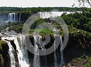 Brazilian Side of the Iguazu Falls, in Foz do Iguacu, Brazil
