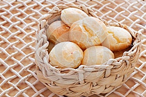 Brazilian snack cheese bread (pao de queijo)