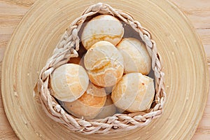 Brazilian snack cheese bread (pao de queijo)