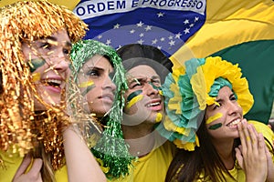 Brazilian soccer fans concerned with the performance of the Brazilian national team