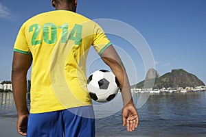 Brasileno fútbol americano jugador agotador 2014 camisas 