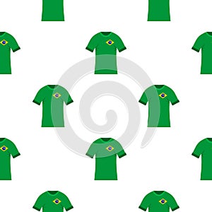 Brazilian soccer shirt pattern seamless