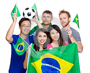 Brazilian sport soccer fans