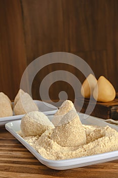 Brazilian uncooked breading croquettes