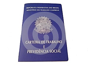 Brazilian work document carteira de trabalho