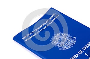 Brazilian work document and social security document (carteira d