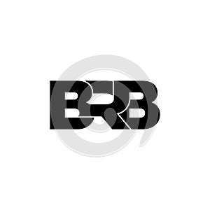 BRB letter monogram logo design vector