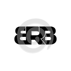 BRB letter monogram logo design vector