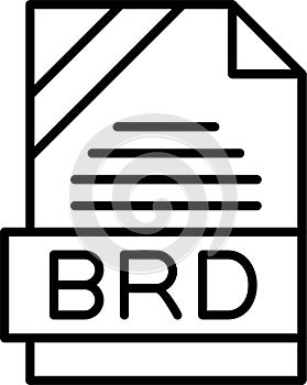 BRD Outline Vector Icon