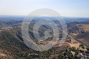 BREA, CALIFORNIA, UNITED STATES - Aug 27, 2020: Chino Hills State Park, beside Carbon Canyon Road