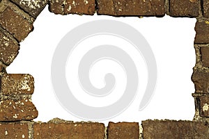 Breach in brick wall