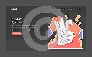 Breach of contract web banner