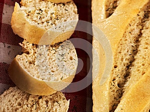 Bread bagget close up