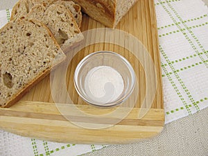 Bread baked with inulin