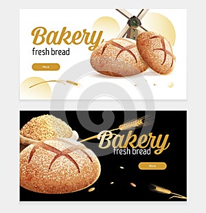 Bread Bakery Horizontal Banners