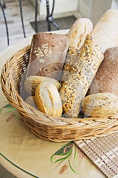 bread in a basket