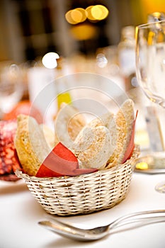 Bread Basket on Table