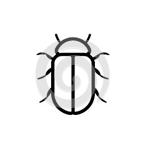 Bread beetle outline