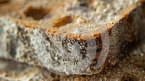 Bread with a bite missing