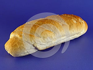 Bread on blue