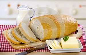 Bread, butter and milk